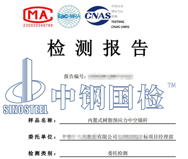 62.1内置式树脂预应力中空锚杆