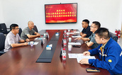 中铁大桥局集团有限公司第五工程分公司至中钢国检调研交流